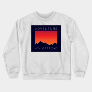 4x4 Offroad Adventure - Sunset Crewneck Sweatshirt